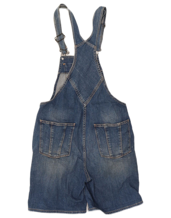 Shorts jeans feminino Fat Face angustiado Reino Unido 6 XS W28 azul médio