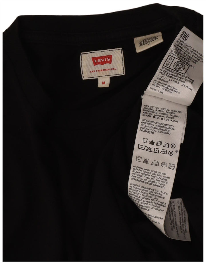Camiseta masculina Levi's Top médio algodão preto