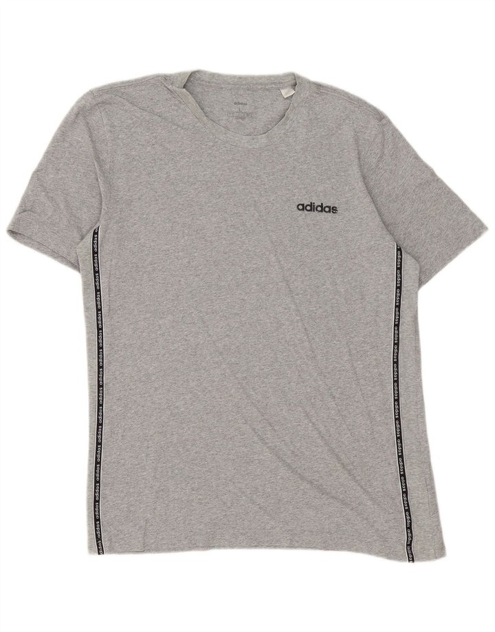 Camiseta masculina estampada Champion grande algodão cinza