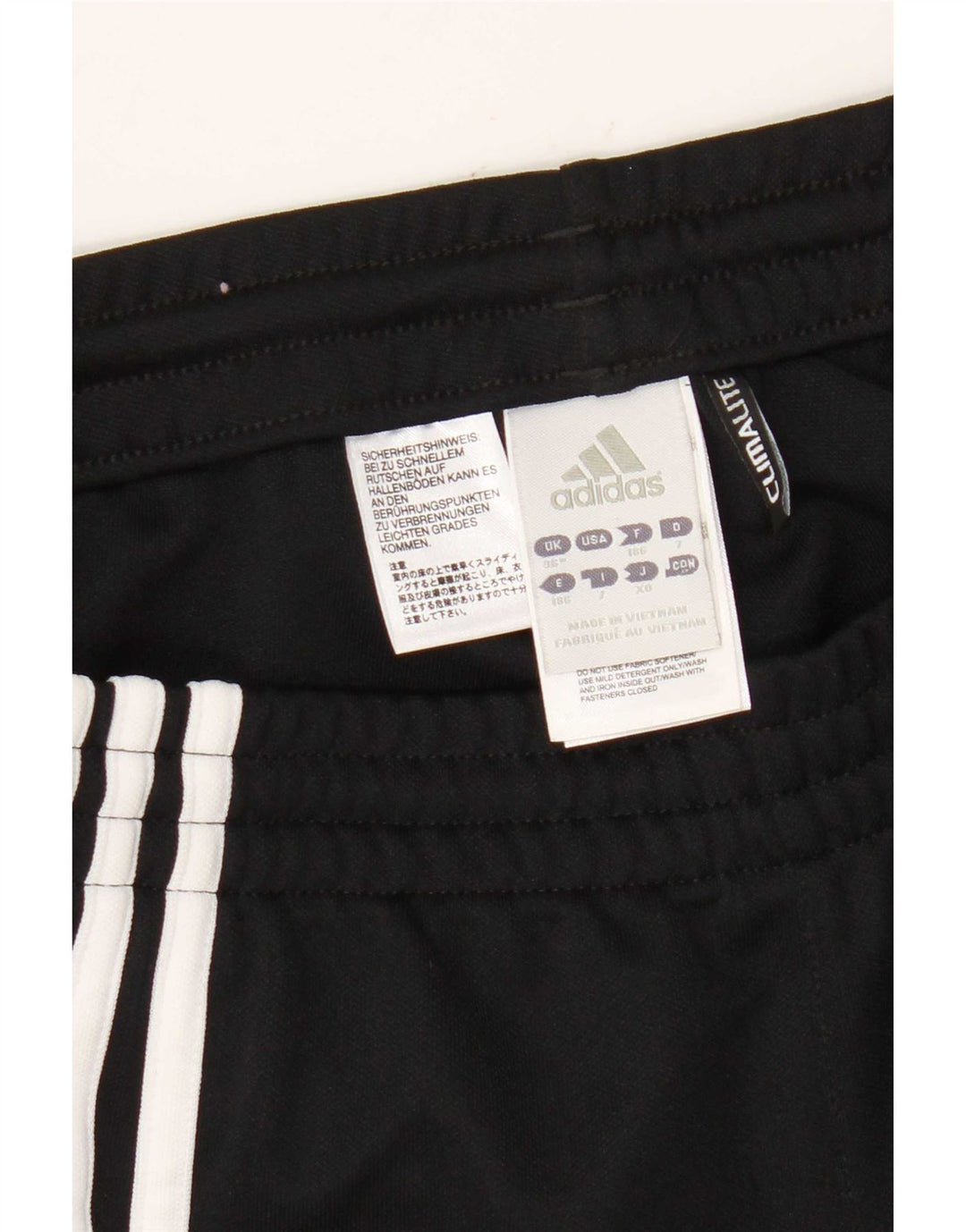 Calça de treino masculina Adidas grande poliéster preto
