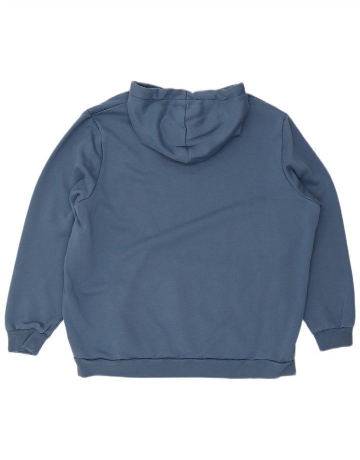 PUMA masculino gráfico moletom com capuz 2XL algodão azul