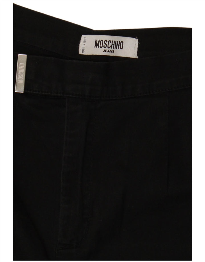 Calça capri reta feminina MOSCHINO W28 L21 preta