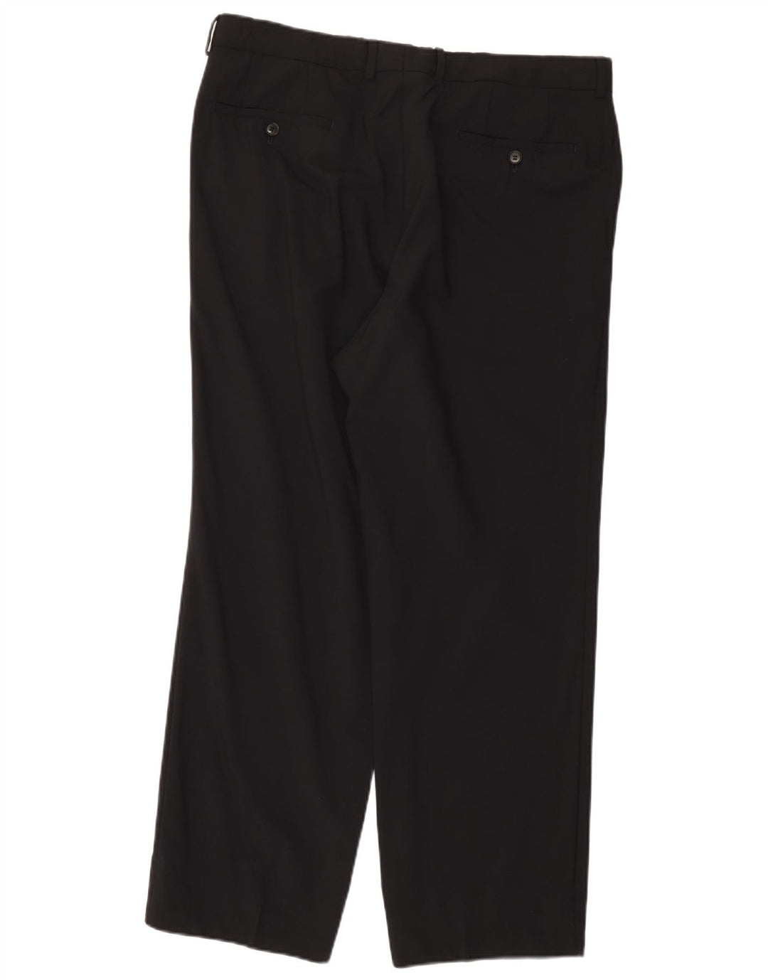Calça de terno reto feminino Hugo Boss W36 L30 preta
