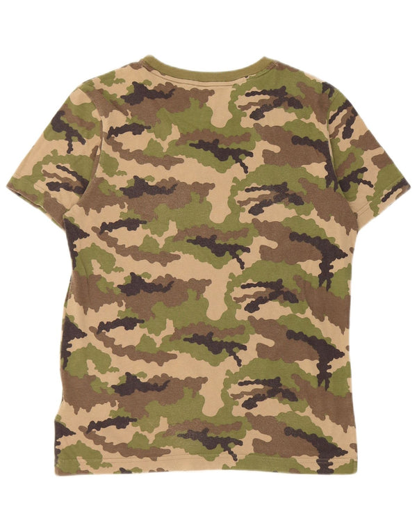 Camiseta Adidas Meninos Graphic Top 12-13 Anos Cáqui Algodão Camuflado