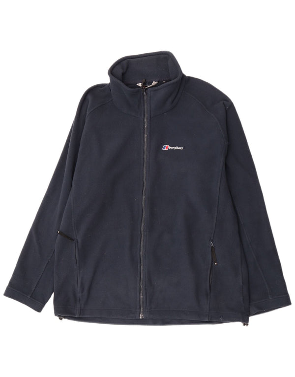 Jaqueta de lã masculina Berghaus UK 42 XL poliéster azul marinho
