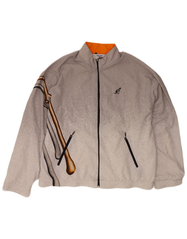 AUSTRALIAN L'ALPINA Jaqueta masculina de agasalho IT 54 XL cinza manchado