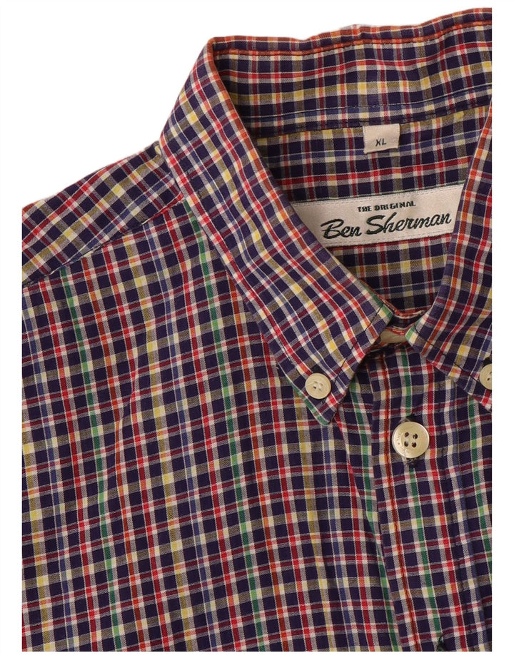Camisa masculina BEN SHERMAN XL xadrez multicolorida
