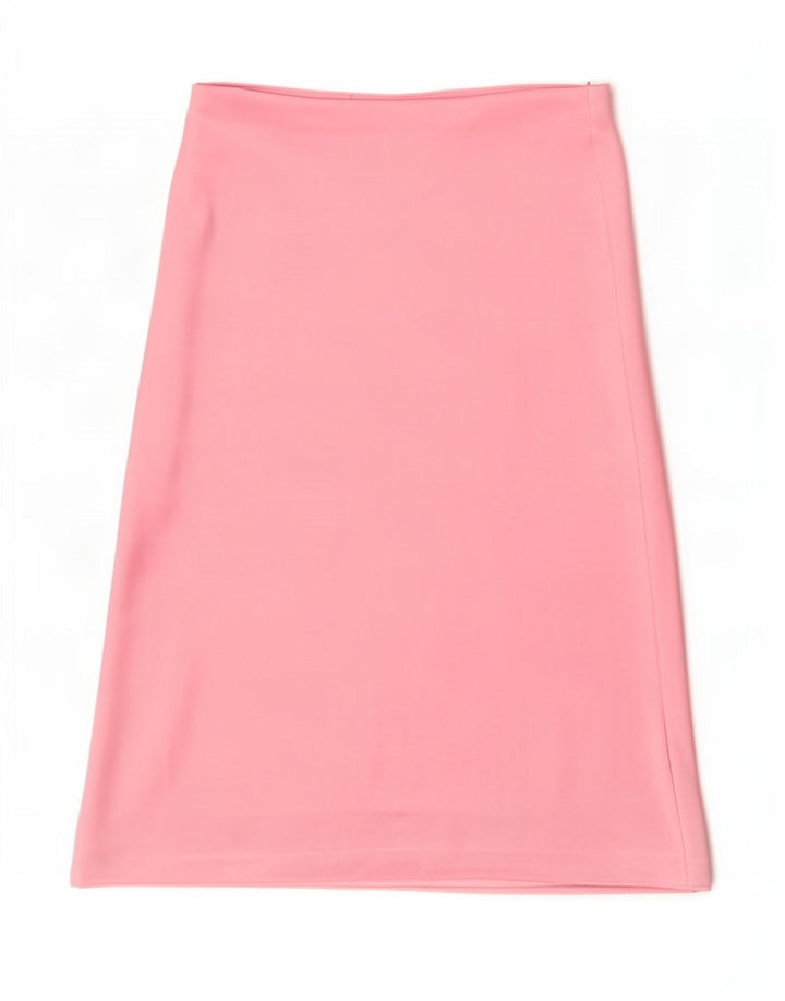 Saia feminina Zara A-Line médio W30 poliéster rosa