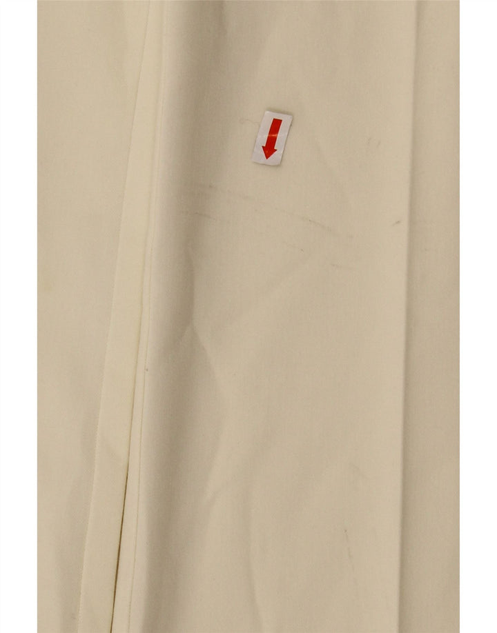 ROCCOBAROCCO Calça feminina de terno reto IT 44 Médio W27 L30 Off White