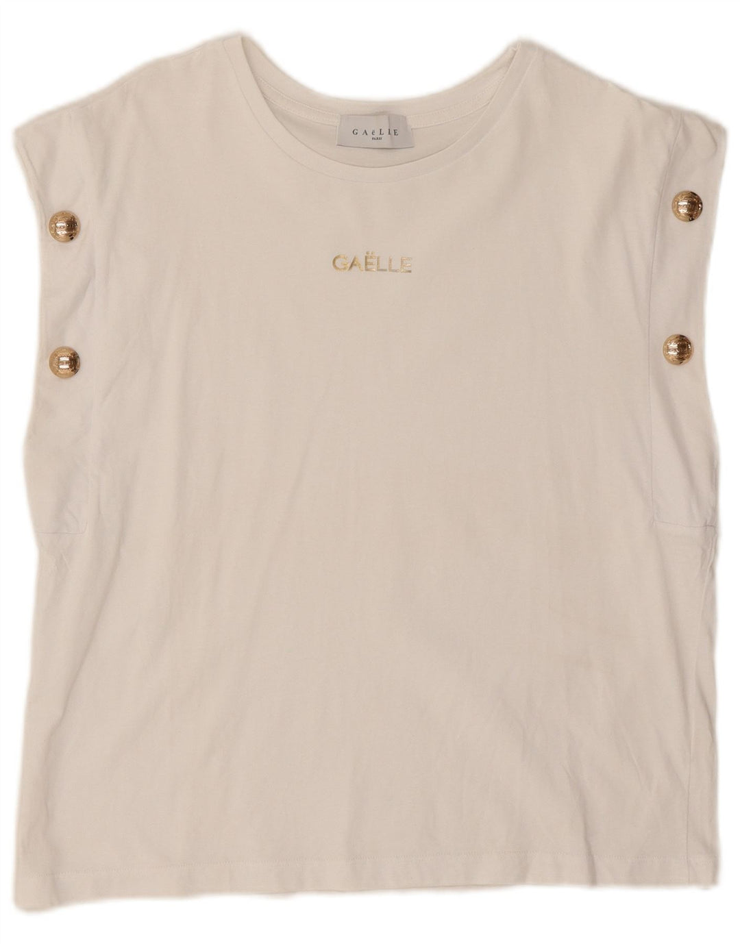 Colete feminino Gaelle UK 12 médio branco