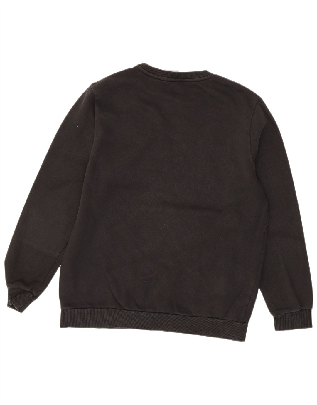 PUMA Mens Graphic Moletom Jumper Médio Algodão Preto