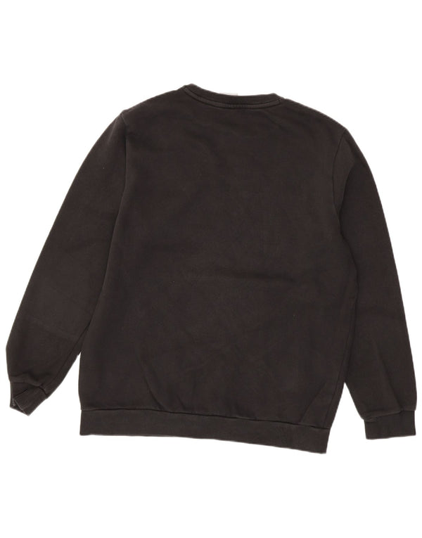 PUMA Mens Graphic Moletom Jumper Médio Algodão Preto