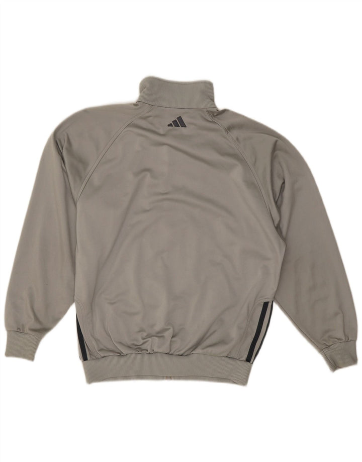 Jaqueta Adidas Meninos Treino Top 13-14 Anos Cinza Colorblock Poliéster