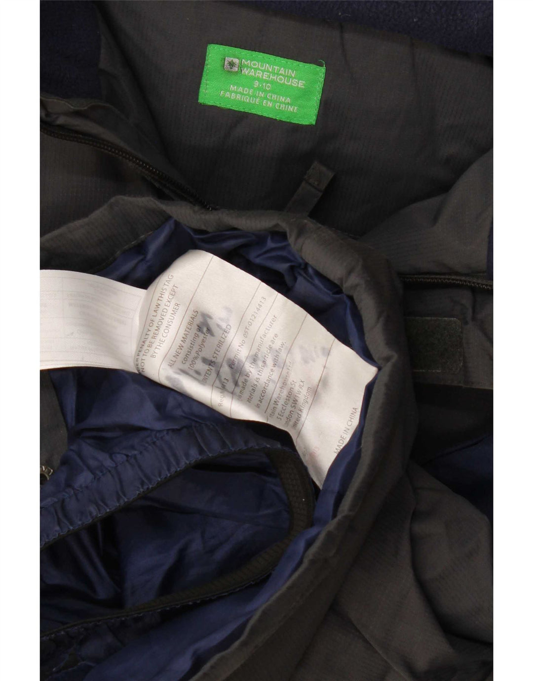 Jaqueta corta-vento para meninos Mountain Warehouse 9-10 anos cinza colorblock