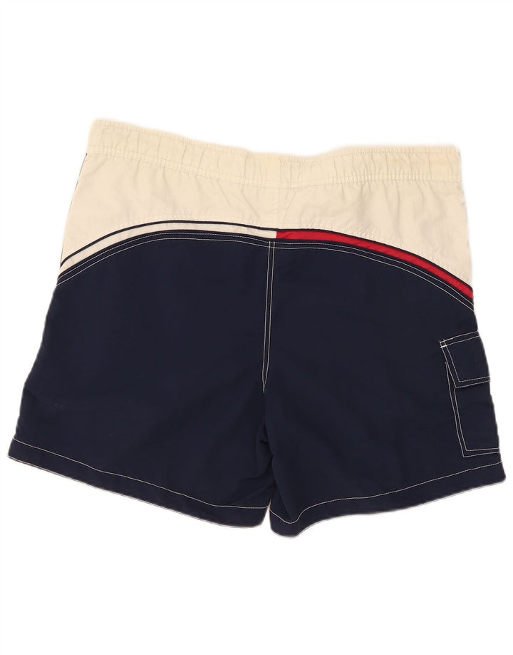 Shorts de natação masculino Tommy Hilfiger Cargo médio azul marinho colorblock