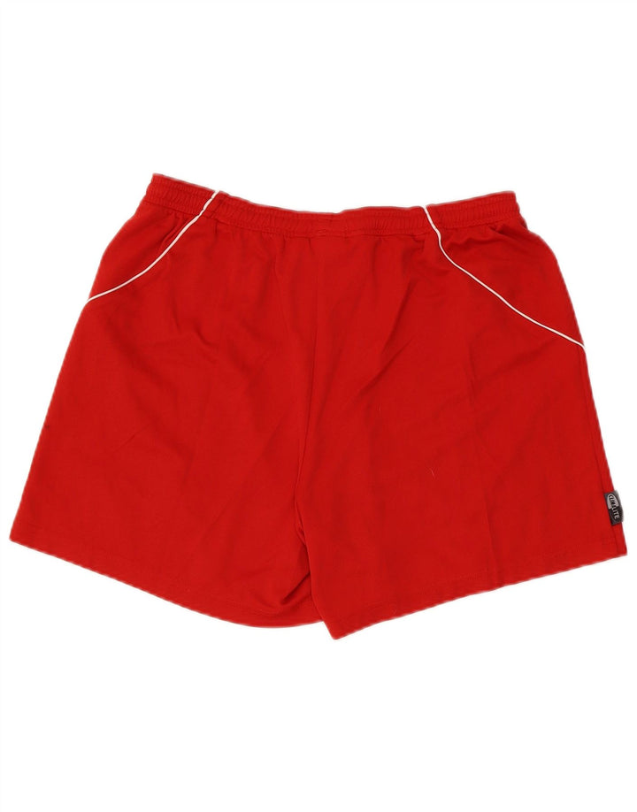 ADIDAS Womens Climalite Sport Shorts UK 14 Médio Poliéster Vermelho