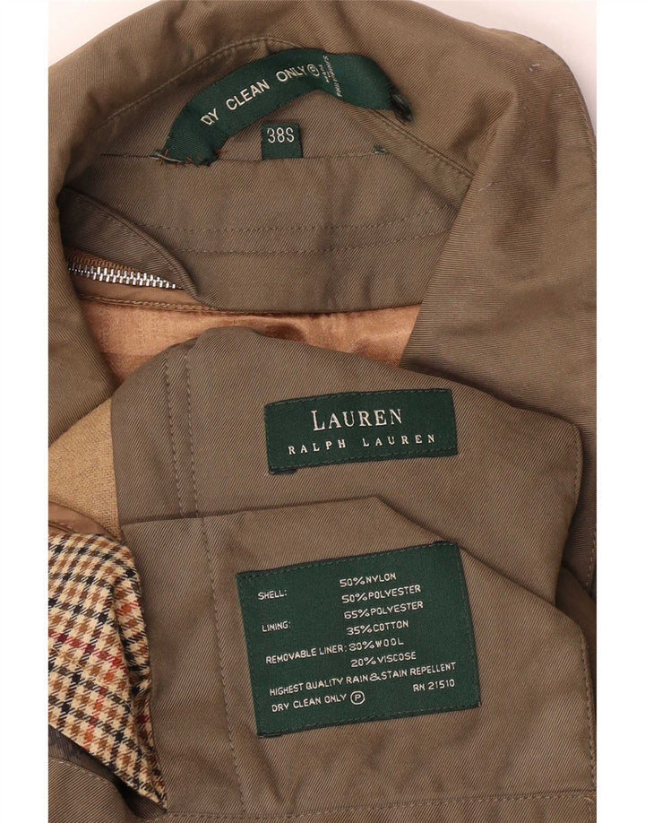 Sobretudo masculino Ralph Lauren Reino Unido 38 nylon cáqui médio