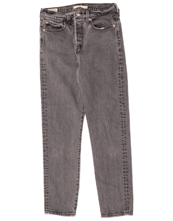 Calça jeans feminina Levi's Wedge Tapered W26 L27 cinza algodão clássico