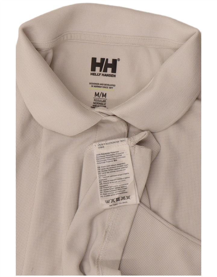 Polo regular feminino Helly Hansen Reino Unido 14 médio branco poliamida