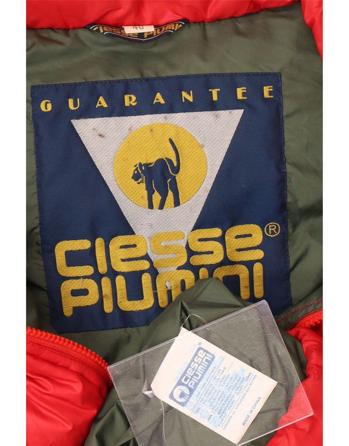 Jaqueta masculina acolchoada com capuz CIESSE PIUMINI IT 46 pequena poliamida vermelha