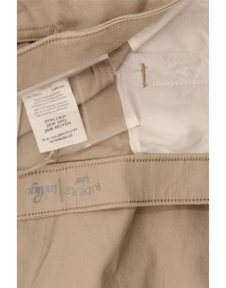 LEE Womens Straight Capri Trousers US 26 4XL W52 L19 Beige Cotton Vintage Lee and Second-Hand Lee from Messina Hembry 
