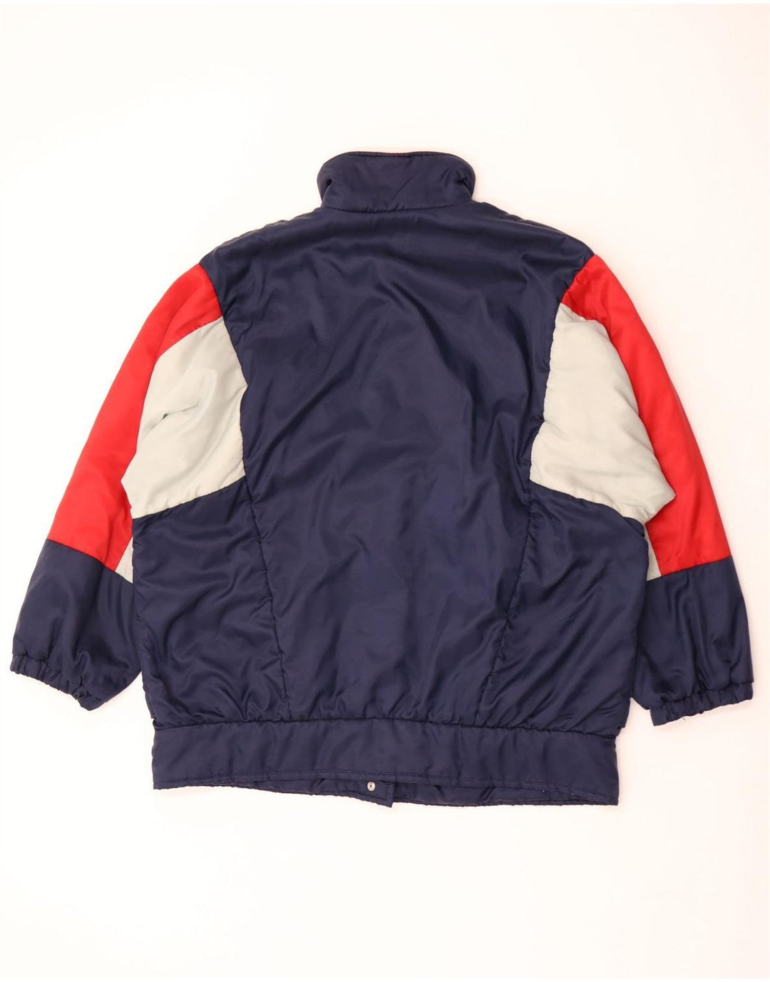 Jaqueta superior de agasalho masculino vintage 2XL azul marinho Colourblock