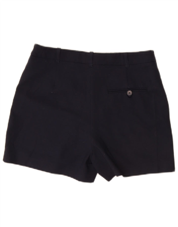 Zara Womens Chino Shorts Médio W28 Algodão Azul Marinho