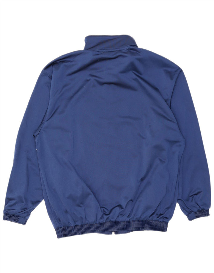 Mizuno Mens Graphic Tracksuit Top Jaqueta Pequena Listrada Azul Marinho Poliéster