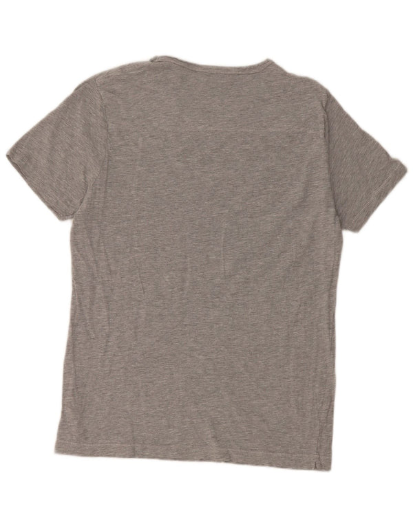 Camiseta feminina French Connection Top UK 14 grande cinza