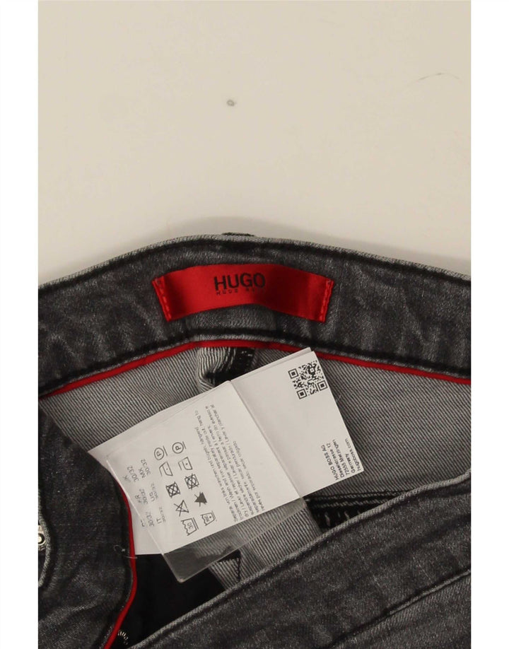 Hugo Boss Mens Jeans Slim W30 L32 Algodão Cinza