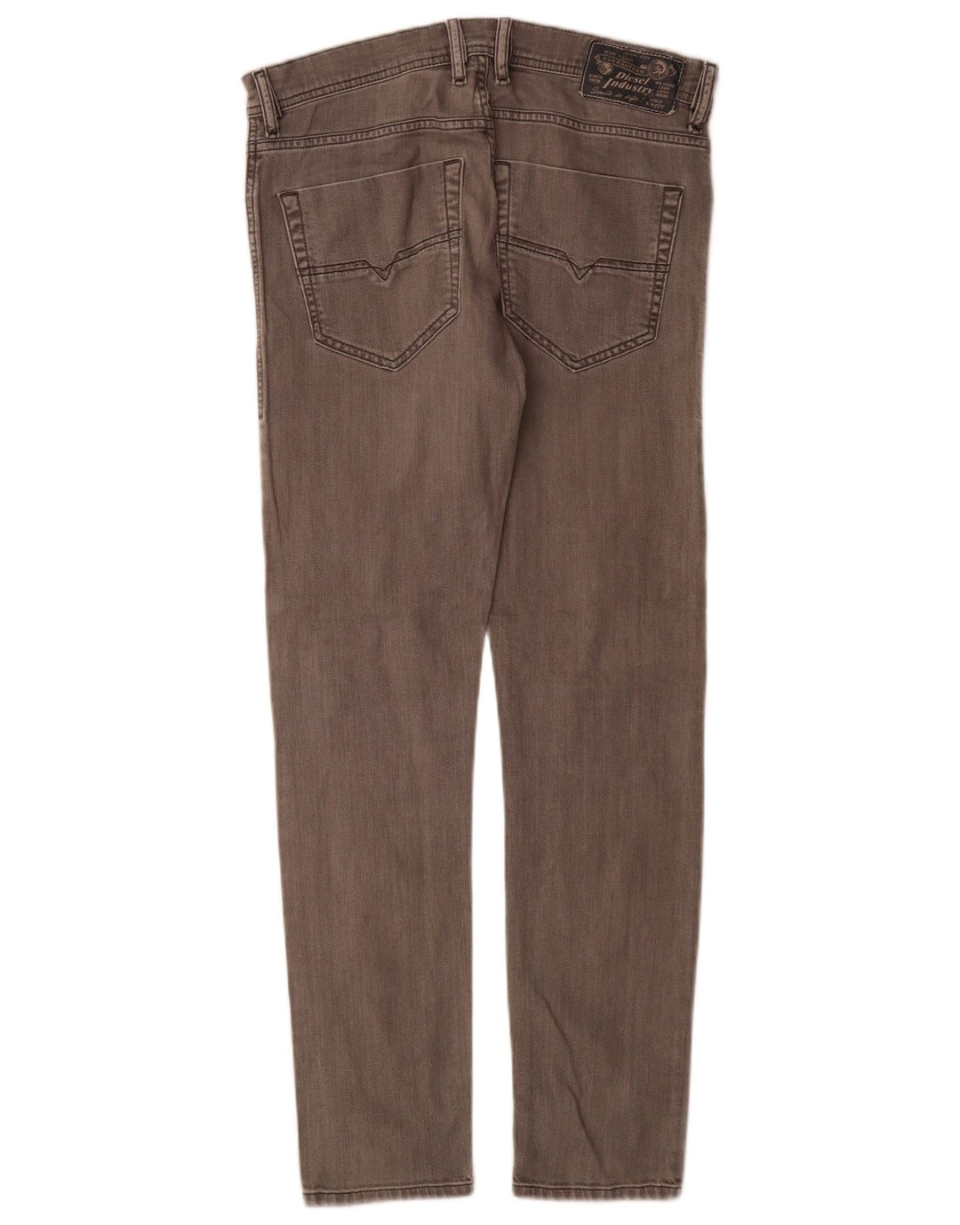 Diesel Mens Tepphar Carrot Slim Jeans W28 L30 Cinza Algodão
