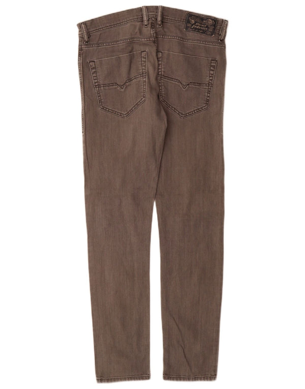 Diesel Mens Tepphar Carrot Slim Jeans W28 L30 Cinza Algodão