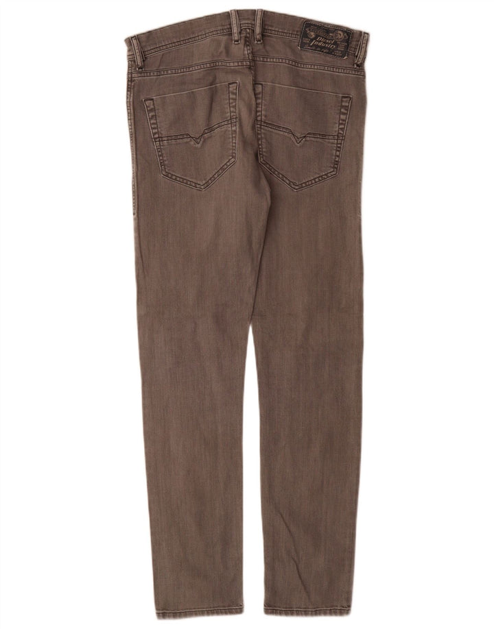 Diesel Mens Tepphar Carrot Slim Jeans W28 L30 Cinza Algodão