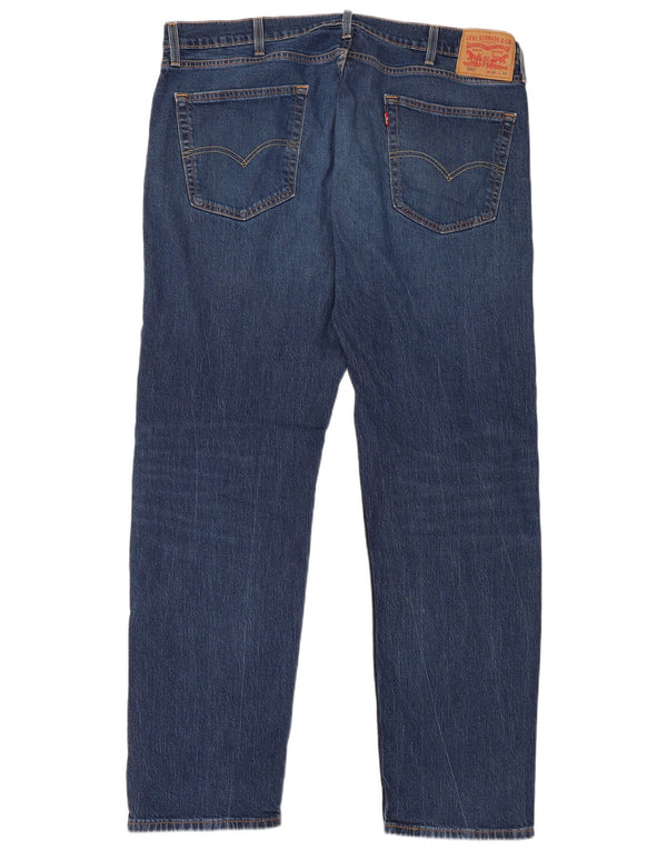 Levi's Masculino 505 Straight Jeans W40 L22 Azul Algodão