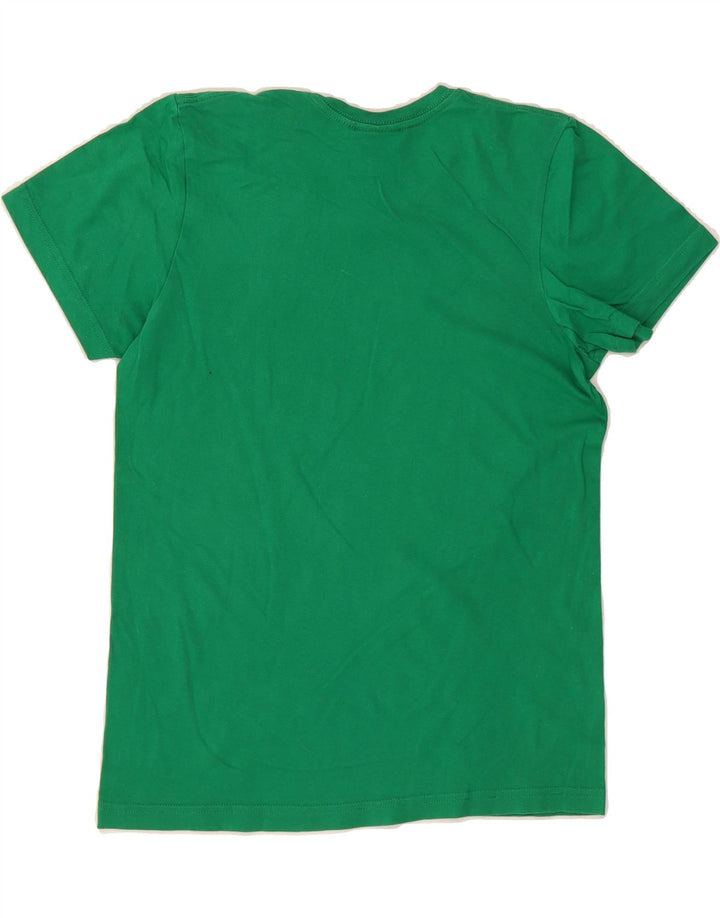 ADIDAS Mens Graphic T-Shirt Top Small Green Cotton Vintage Adidas and Second-Hand Adidas from Messina Hembry 