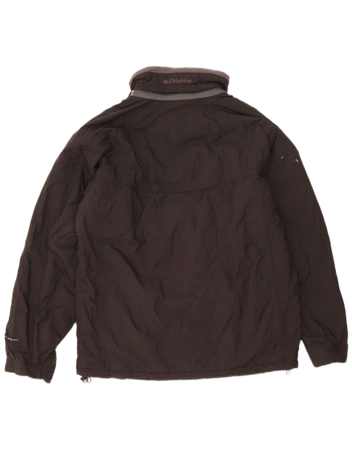 Jaqueta corta-vento masculina Columbia UK 38 médio preto nylon