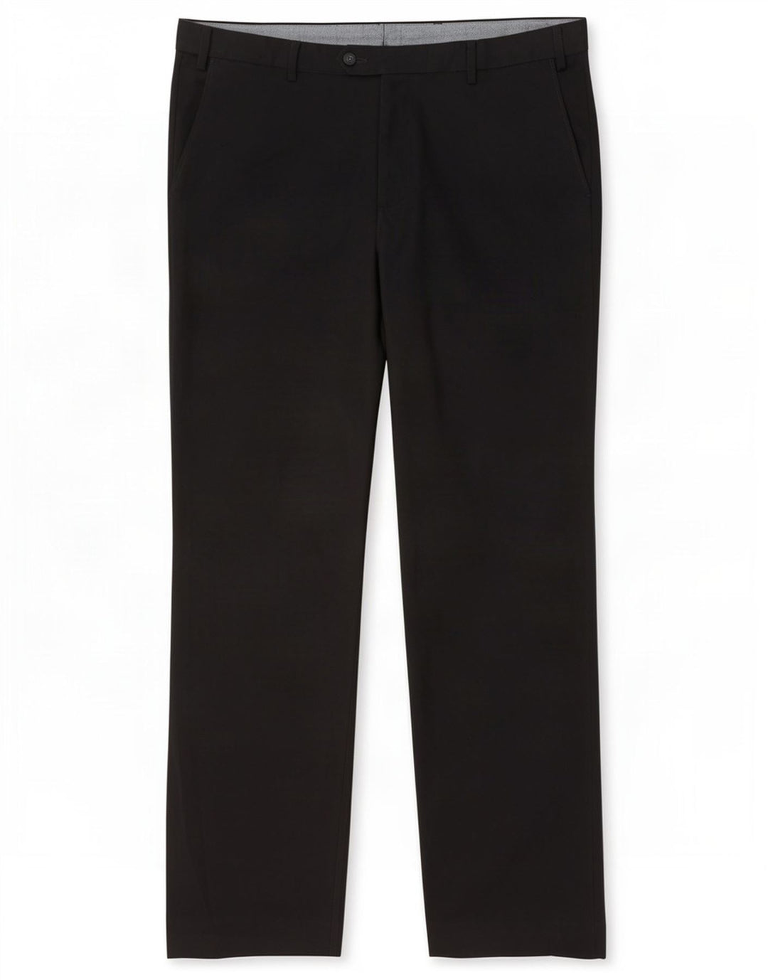 Calça masculina de terno regular Marks & Spencer W38 L31 poliéster preto