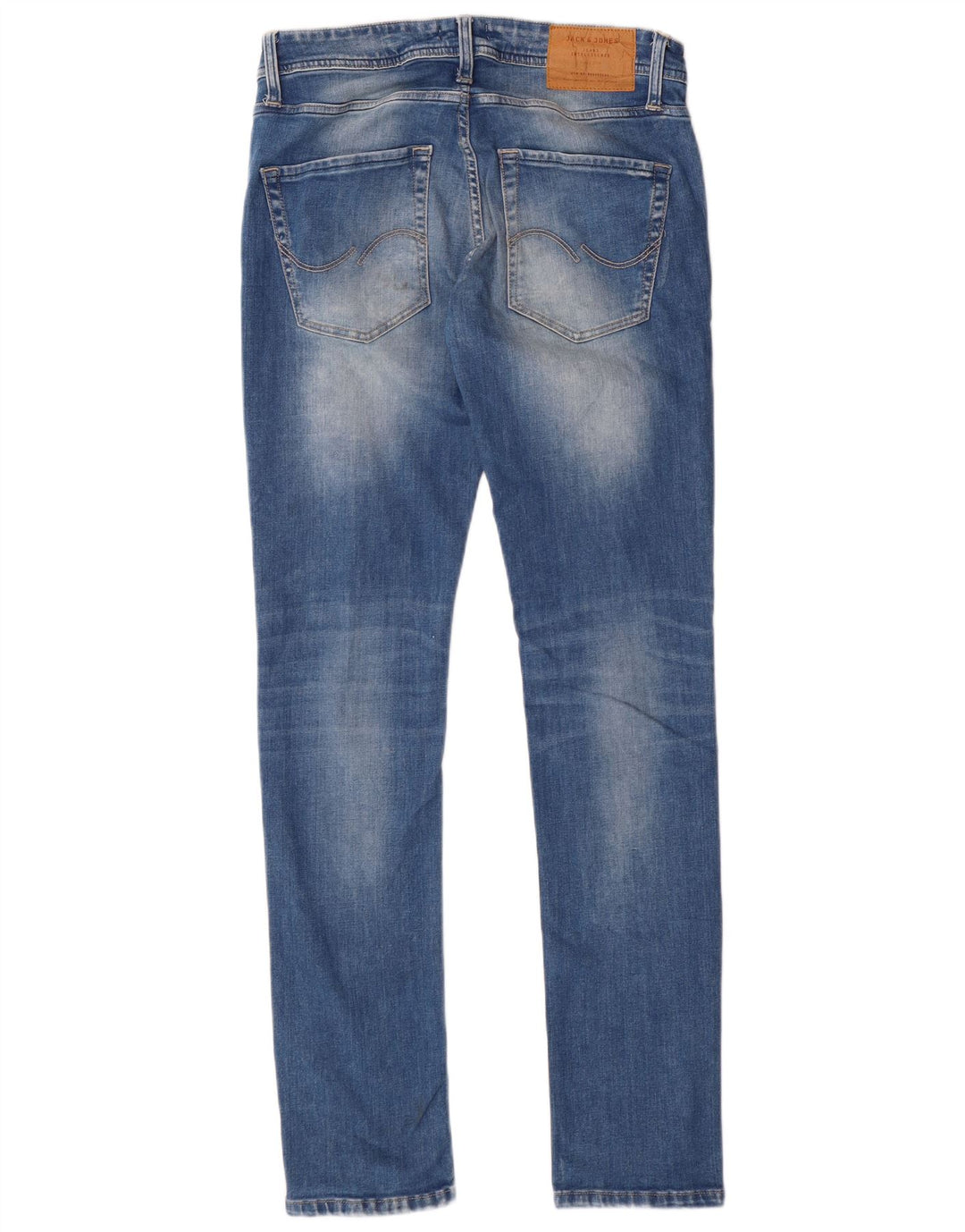 Jack & Jones Masculino Tim Slim Jeans W30 L32 Azul Algodão