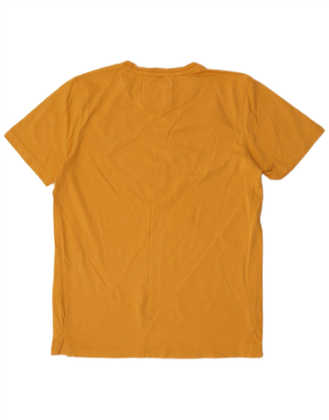 CREW CLOTHING Camiseta masculina Top médio algodão amarelo