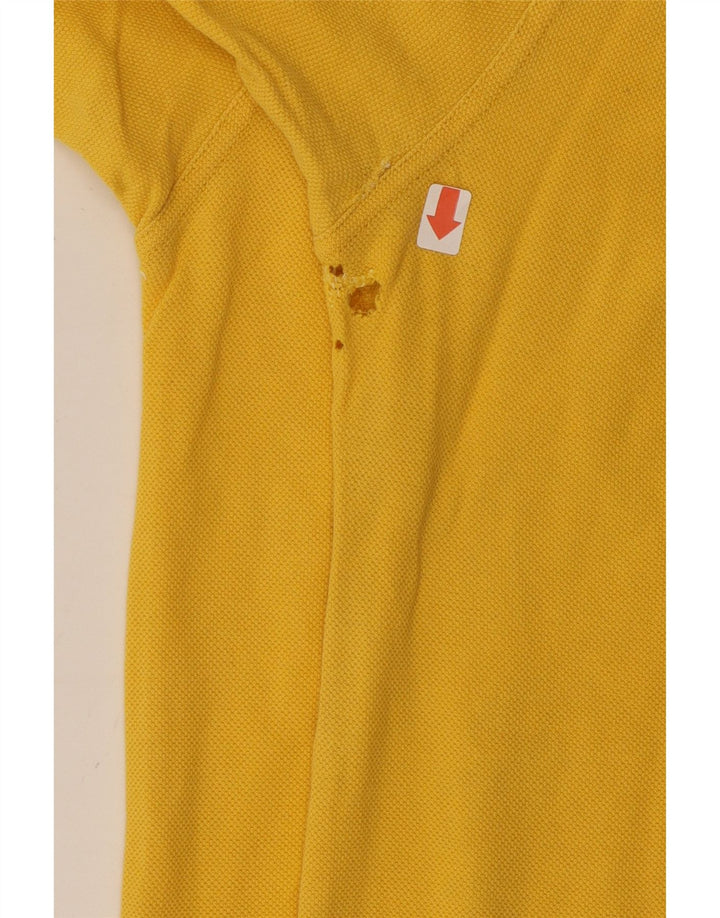 INVICTA Mens Polo Shirt 2XL Yellow Cotton Vintage Invicta and Second-Hand Invicta from Messina Hembry 