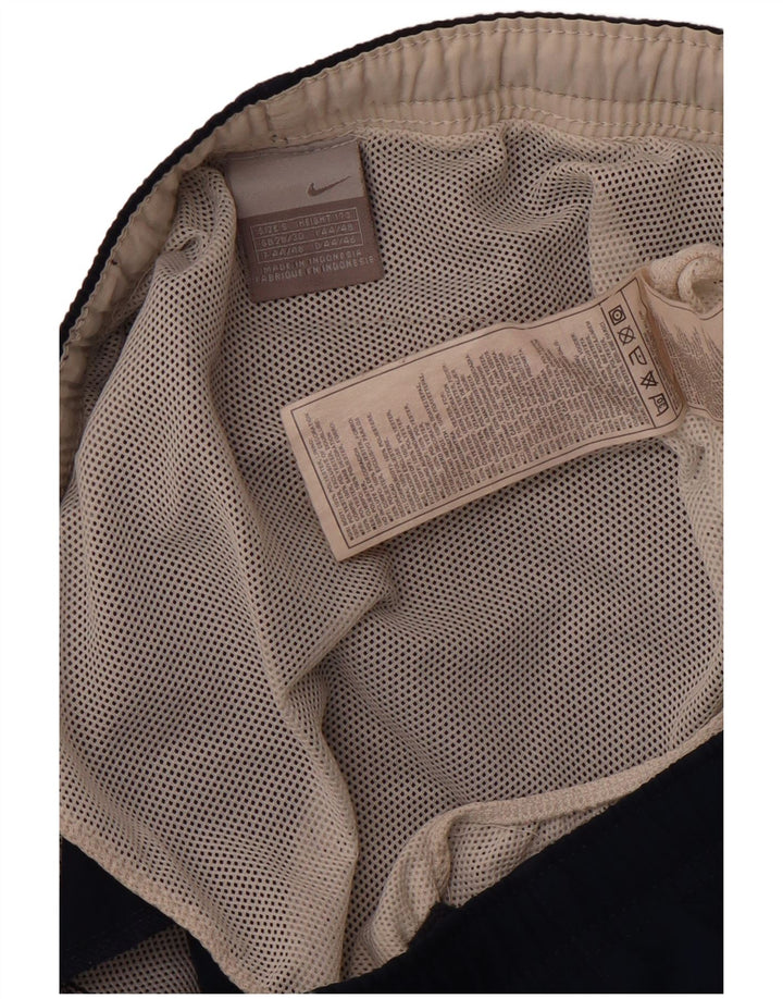 Calções de banho Nike masculinos pequenos poliéster azul marinho