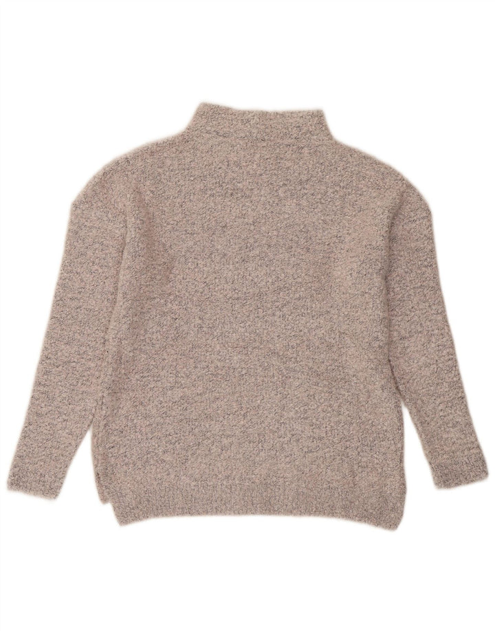 MARKS & SPENCER Suéter feminino com gola tartaruga Reino Unido 10 pequeno cinza