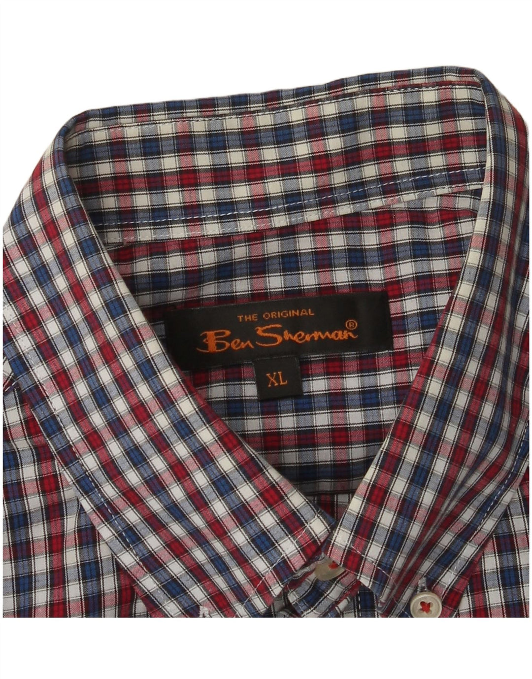 Camisa masculina de manga curta Ben Sherman XL multicolorida guingão