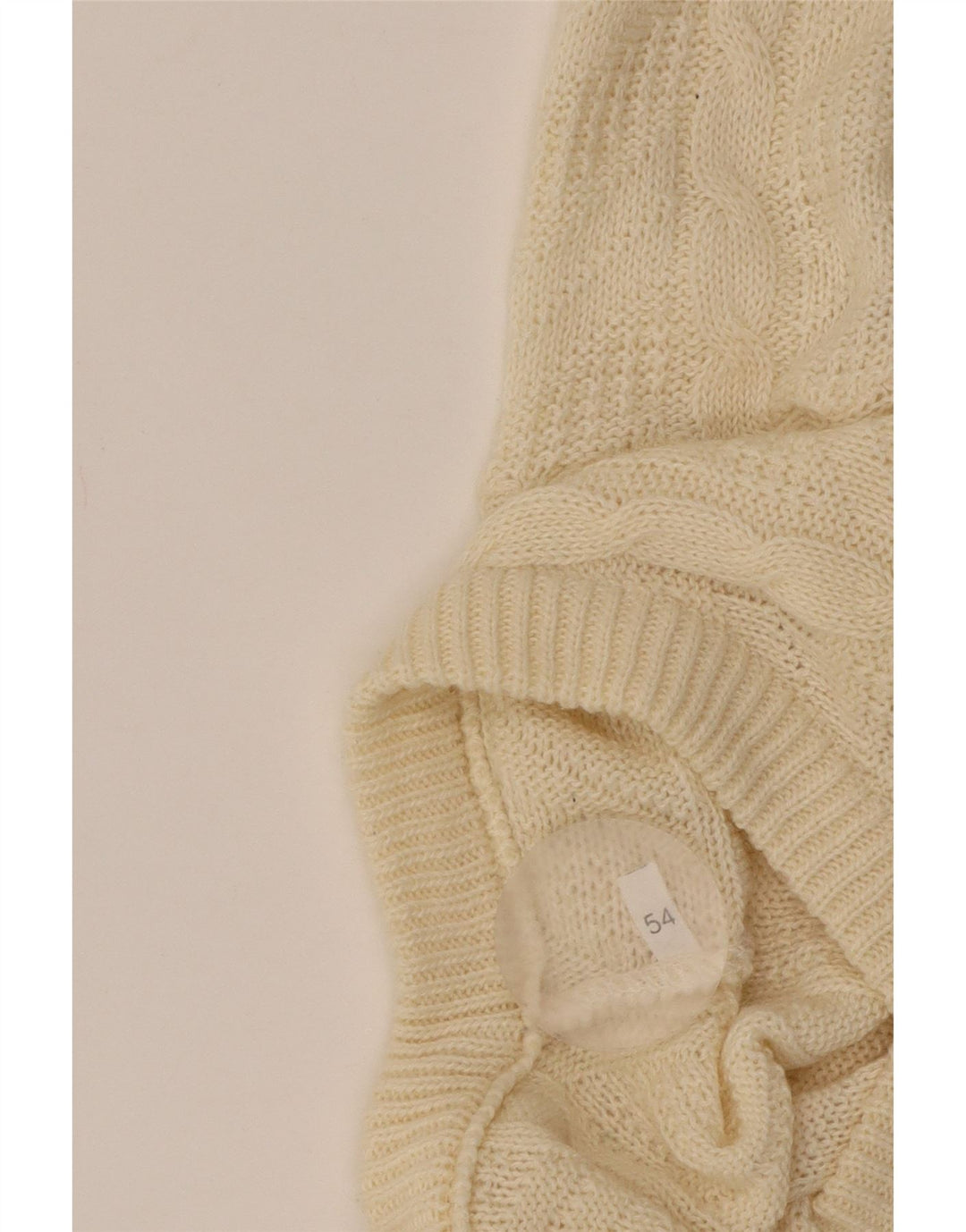 Suéter masculino VINTAGE com decote em V IT 54 XL bege