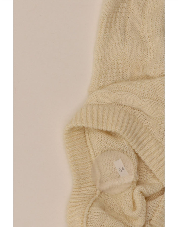 Suéter masculino VINTAGE com decote em V IT 54 XL bege