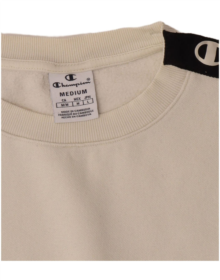 Champion moletom feminino cropped com capuz UK 14 médio off white