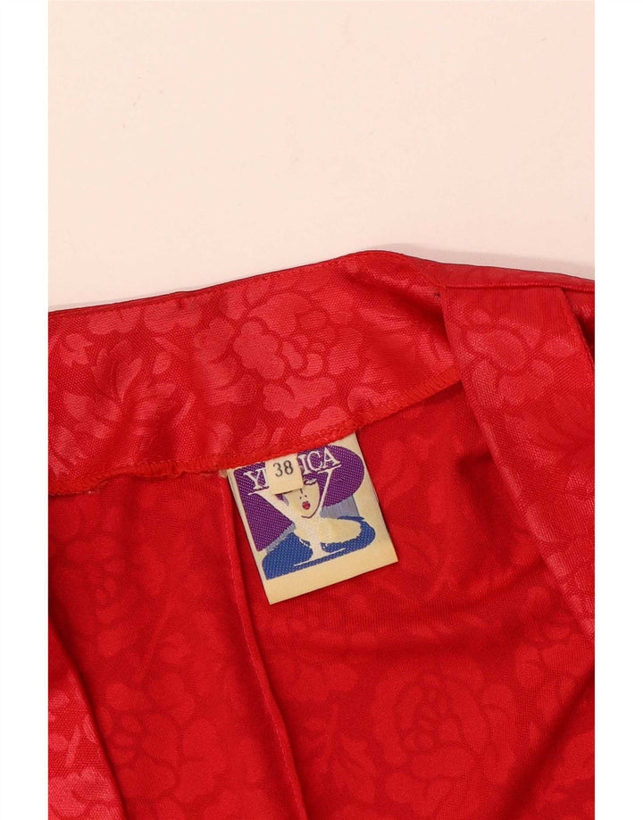 Bolero feminino C&A Top EU 38 poliéster floral vermelho médio