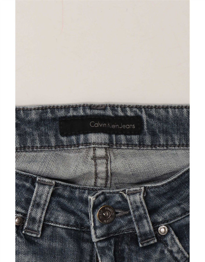 Calvin Klein Calça Jeans Feminina Slim W28 L28 Azul