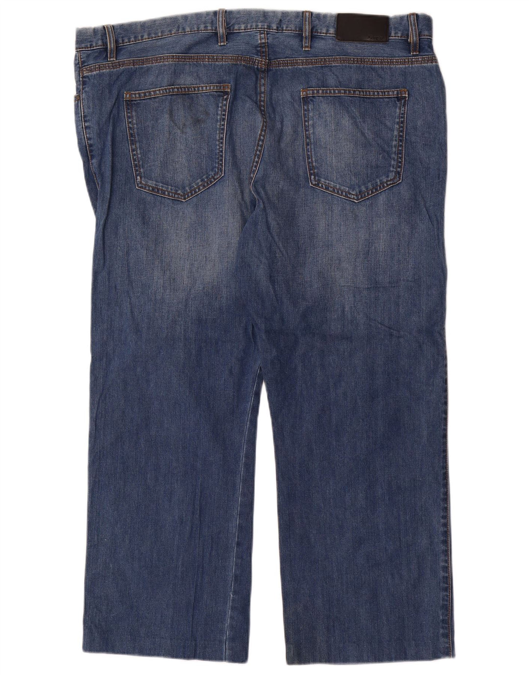 Marks & Spencer Masculino Autograph Straight Jeans W42 L27 Azul Algodão