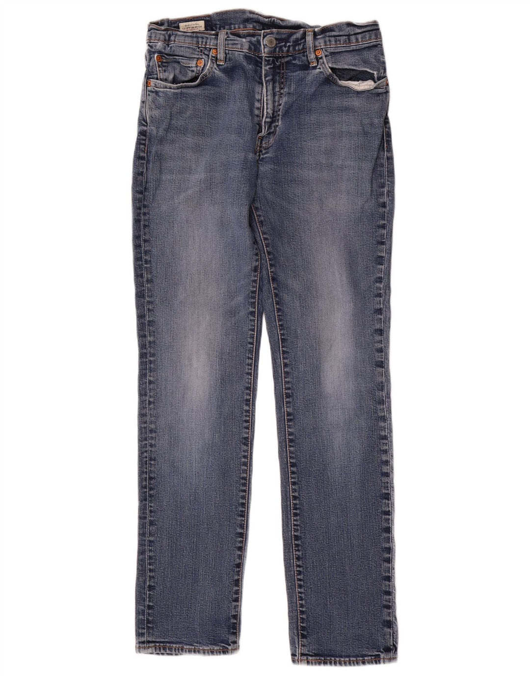 Calça jeans reta masculina Levi's W32 L32 azul algodão